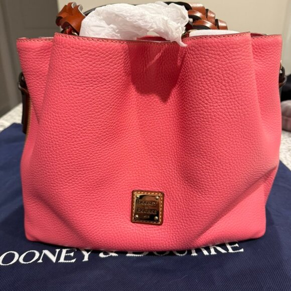 Dooney & Bourke Pink Leather Handbag - Picture 2 of 16